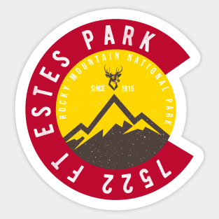 Estes Park Colorado Rocky Mountain National Sticker